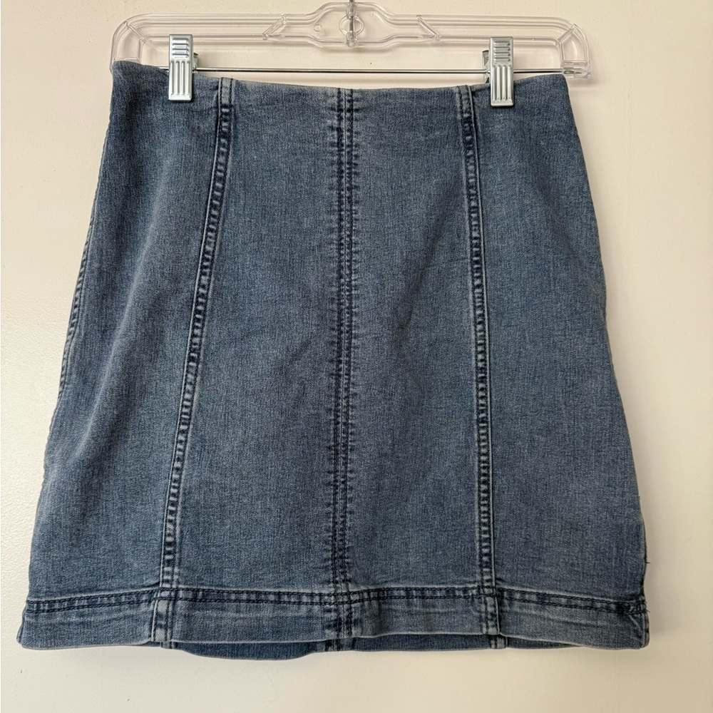 Free People Soft Denim Mini Skirt
